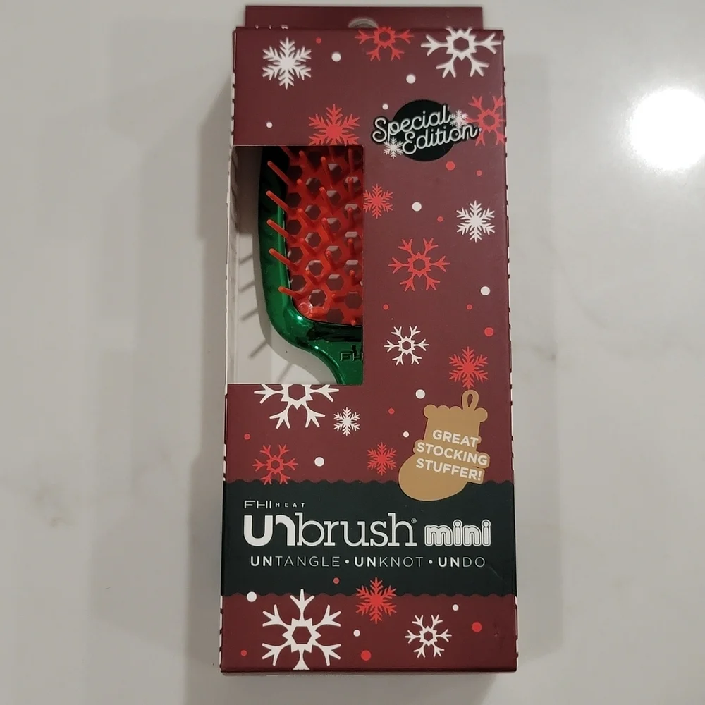 NEW FHI Heat Detangling Hair Brush Mini in Holly Chrome Special Edition